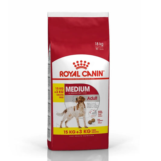 Royal Canin Adult Medium 15+3kg Gratis
