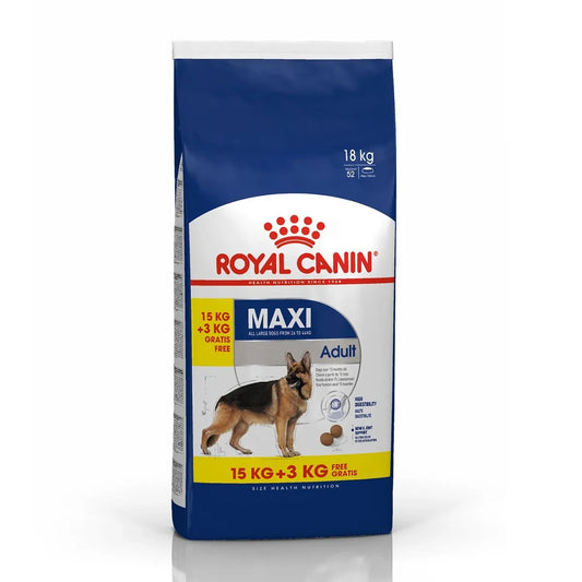 Royal Canin Adult Maxi 15+3kg GRATIS